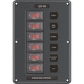 Blue Sea Systems Blue Sea 4322 Circuit Breaker Switch Panel 6 Position - Gray — marine electrical panels