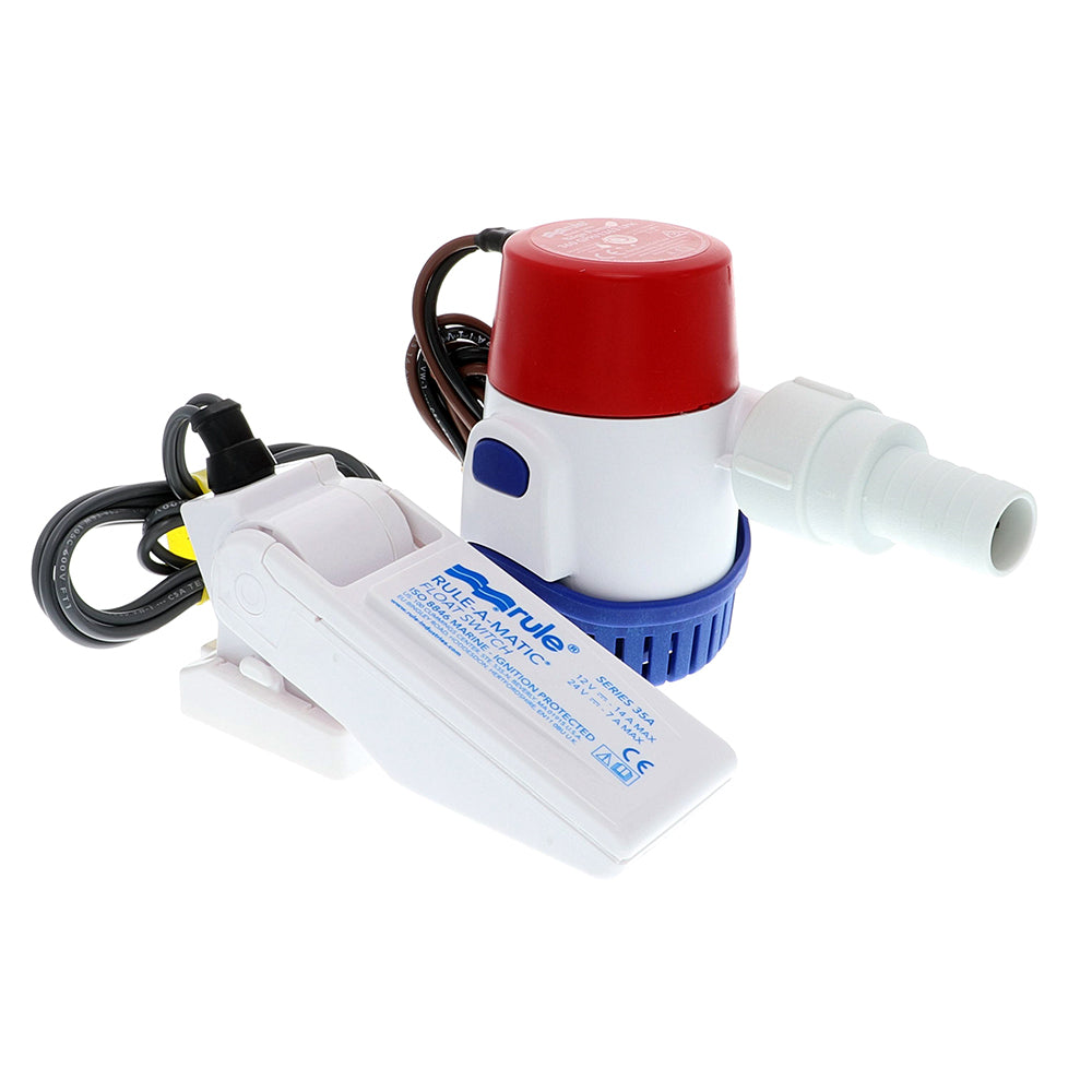 Rule 360 GPH Standard Bilge Pump Kit w/Float Switch - 12V — marine bilge pumps