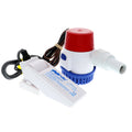 Rule 500 GPH Standard Bilge Pump Kit w/Float Switch - 12V — marine bilge pumps