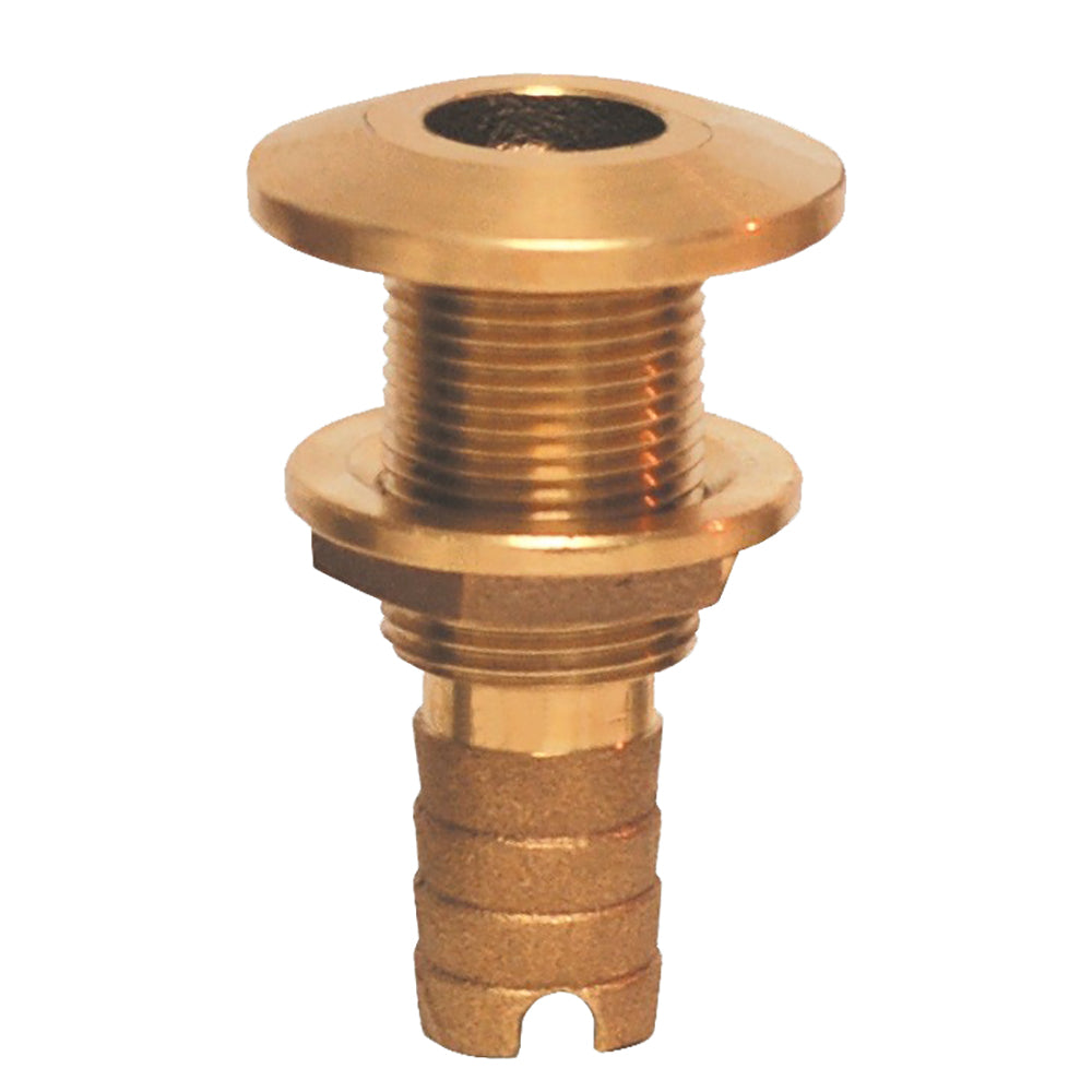 GROCO Bronze Hose Barb Thru-Hull Fitting - 1-1/2" — marine thru-hull fittings
