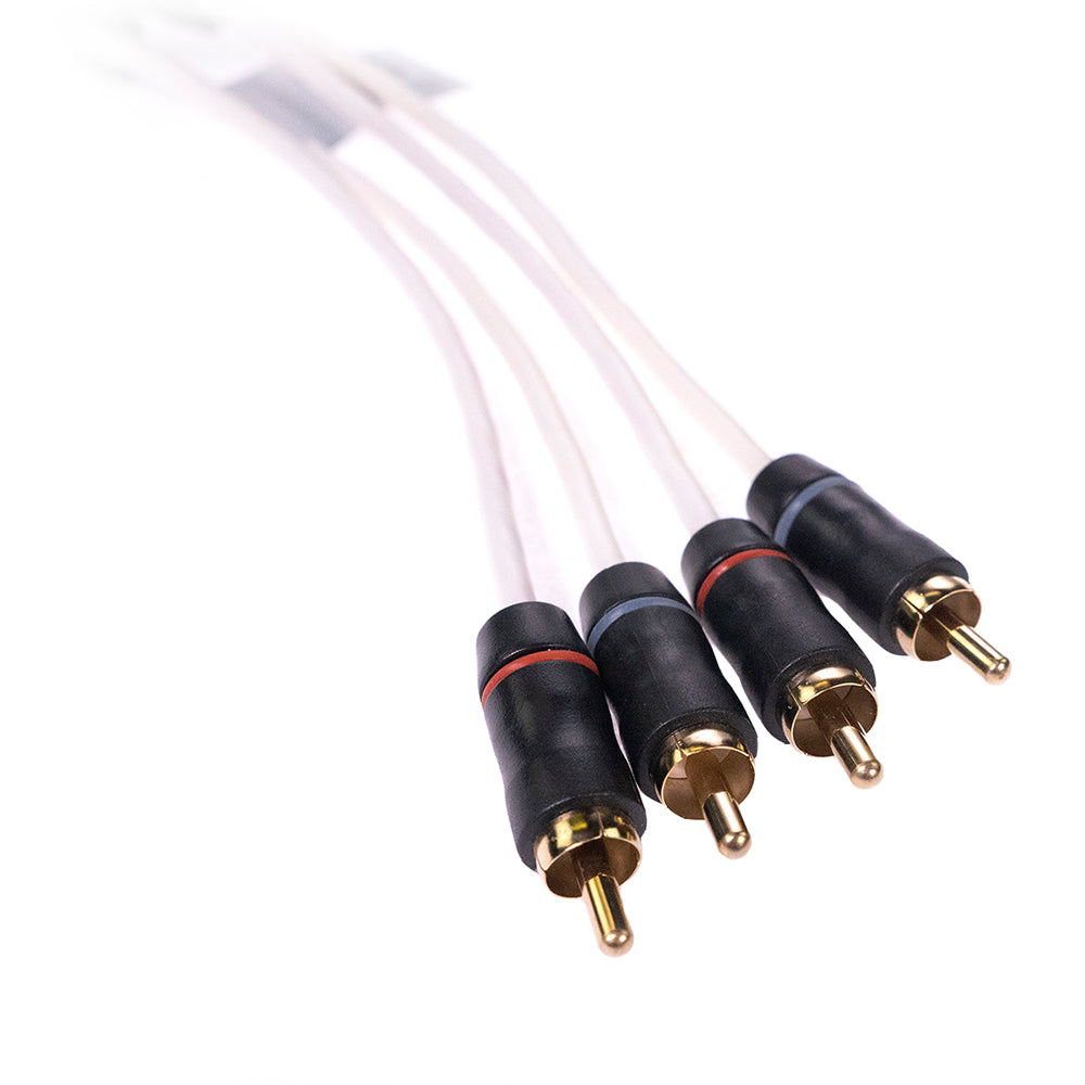 Fusion Performance RCA Cable - 4 Channel - 6' — marine rca cables