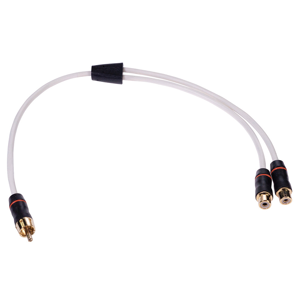 Fusion Performance RCA Cable Splitter - 1 Male to 2 Female - .9' — marine rca cables
