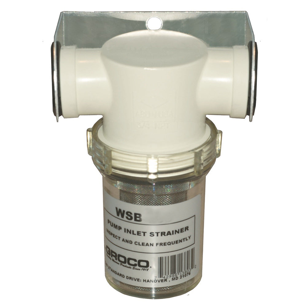 GROCO 1/2" Fresh Water Strainer w/Plastic Basket — marine strainers & baskets
