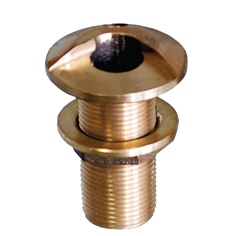 GROCO 3" Bronze High Speed Thru-Hull Fitting w/Nut — marine thru-hull fittings