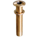 GROCO 2" Bronze Extra Long High Speed Thru-Hull Fitting w/Nut — marine thru-hull fittings