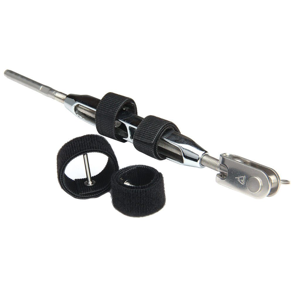 C. Sherman Johnson Wrap Pins Hook & Loop Pin Locking Devices f/Open Body Turnbuckles 5/16" & 3/8" - 2-Pack — marine accessories