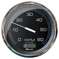 Faria Beede Instruments Faria Chesapeake Black 5" Tachometer w/Digital Hourmeter - 6000 RPM (Gas) (Inboard) — marine gauges