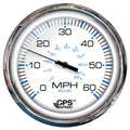 Faria Beede Instruments Faria Chesapeake White SS 5" Speedometer - 60 MPH (GPS)(Studded) — marine gauges