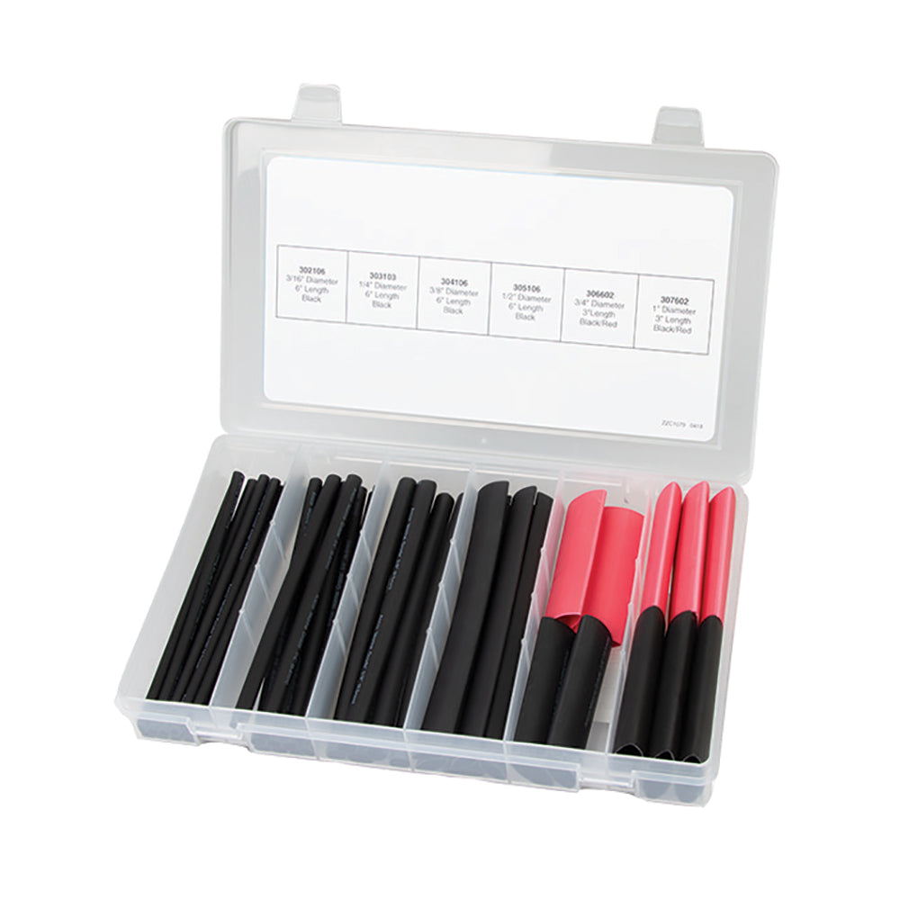 Ancor 47-Piece Adhesive Lined Heat Shrink Tubing Kit — marine wire management