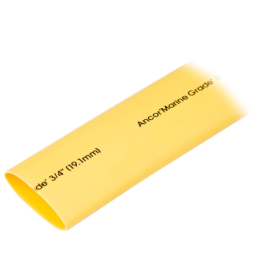 Ancor Heat Shrink Tubing 3/4" x 48" - Yellow - 1 Piece — marine wire management