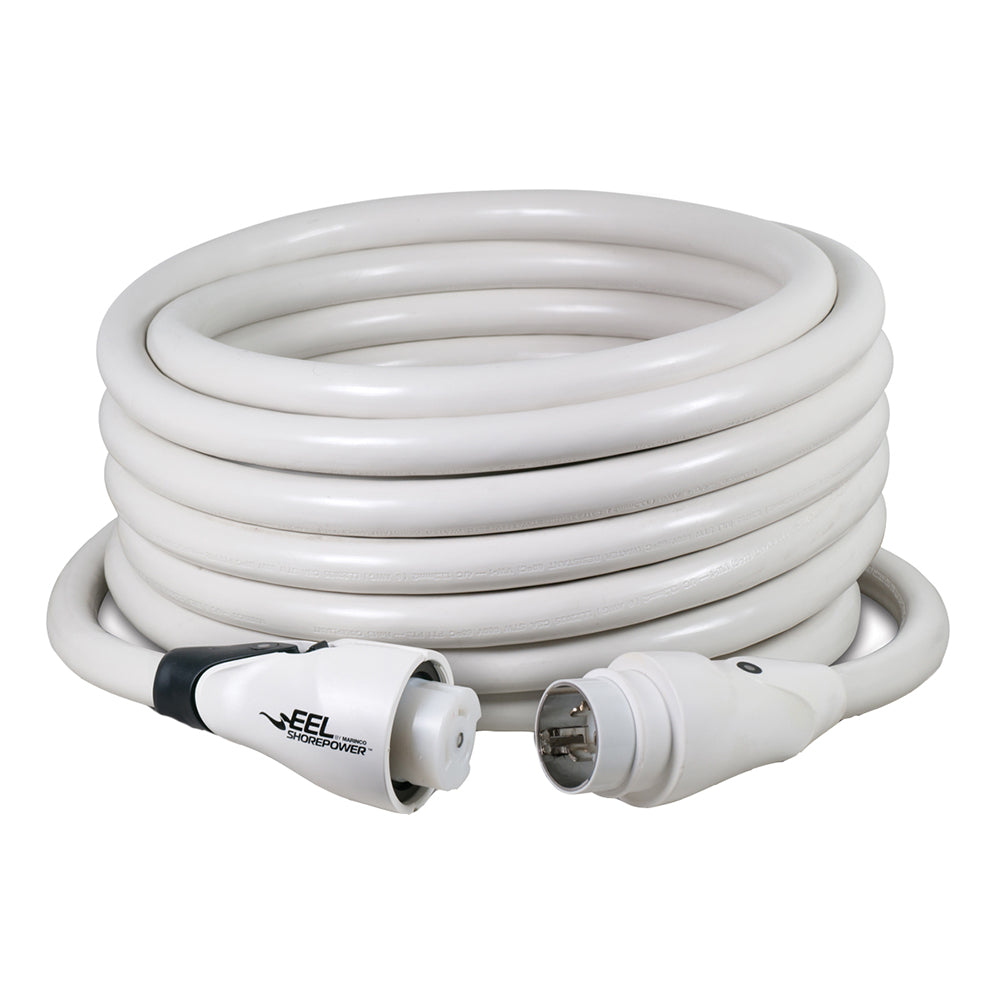 Marinco EEL 50A White Cordset - 125/250V - 50' — marine shore power