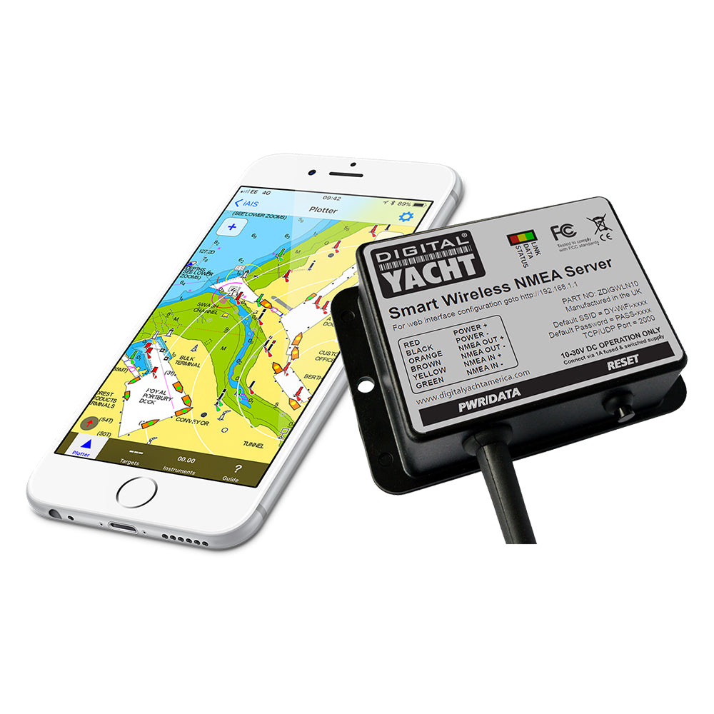 Digital Yacht WLN10 Smart NMEA to WiFi Converter - 4800 Baud — marine nmea cables & sensors