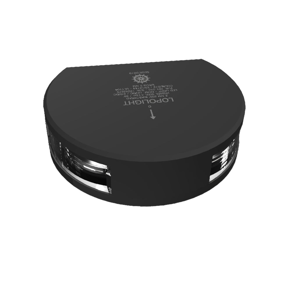 Lopolight Series 201-010 - Masthead Light - 2NM - Vertical Mount - White - Black Housing — marine navigation lights
