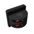 Lopolight Series 301-002 - Double Stacked Port Sidelight - 2NM - Vertical Mount - Red - Black Housing — marine navigation lights