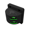 Lopolight Series301-101 - Double Stacked Starboard Sidelight - 3NM - Vertical Mount - Green - Black Housing — marine navigation lights