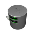 Lopolight Series 301-108 - Double Stacked Navigation Light - 3NM - Horizontal Mount - Green - Silver Housing — marine navigation lights
