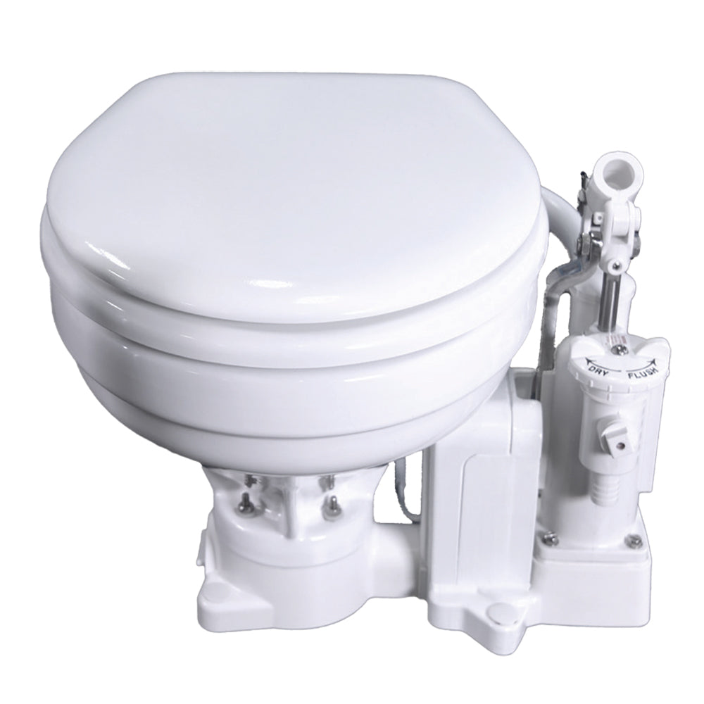 Raritan PH PowerFlush Electric/Manual Toilet - Marine Size - 12v - White — marine marine sanitation