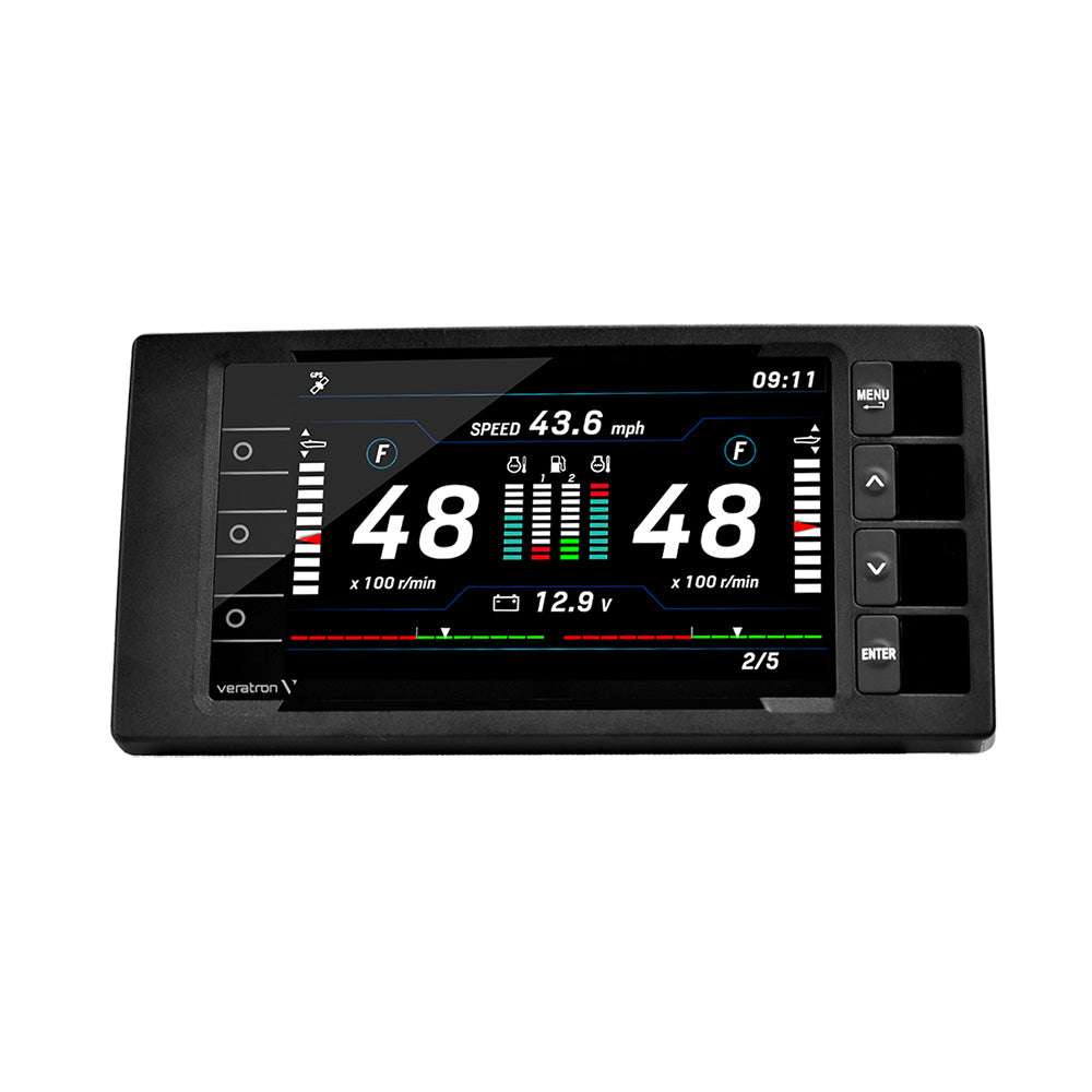 Veratron OceanLink® 7" NMEA 2000® Certified TFT Gateway - Black — marine instruments