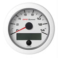 Veratron 3-3/8" (85mm) OceanLink® GPS Speedometer (0-14 KN/MPH/KMH) White Dial & Bezel — marine gauges