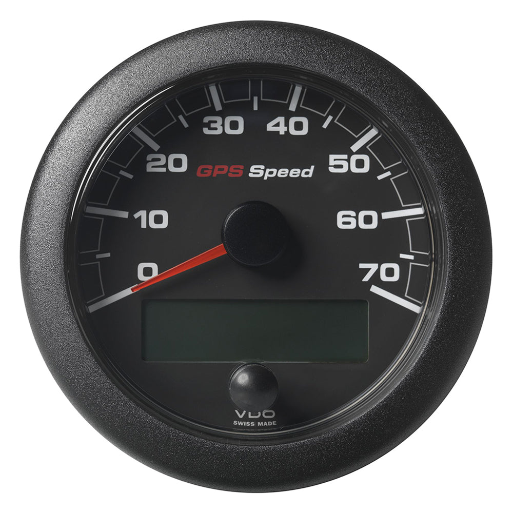 Veratron 3-3/8" (85mm) OceanLink® GPS Speedometer - Black Dial & Bezel (0-70 K/MPH/KMH) — marine gauges