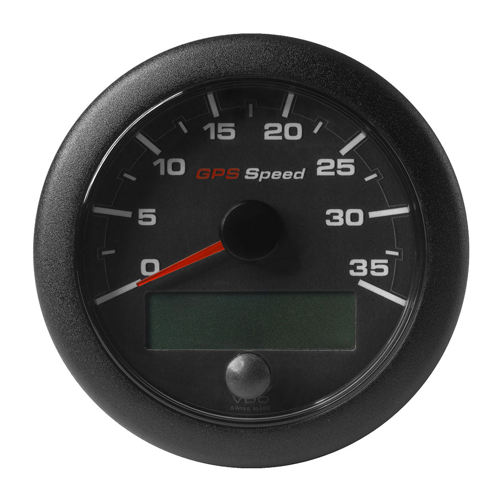 Veratron 3-3/8" (85mm) OceanLink® GPS Speedometer - Black Dial & Bezel (0-35 K/MPH/KMH) — marine gauges