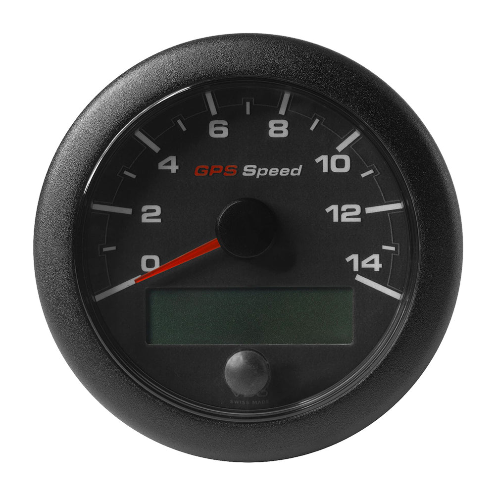 Veratron 3-3/8" (85mm) OceanLink® GPS Speedometer - Black Dial & Bezel (0-14 K/MPH/KMH) — marine gauges