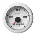 Veratron 52MM (2-1/16") OceanLink Battery Voltage Gauge - 16 to 32V - White Dial & Bezel — marine gauges