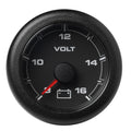 Veratron 52MM (2-1/16") OceanLink Battery Voltage Gauge - 8 to 16 V - Black Dial & Bezel — marine gauges
