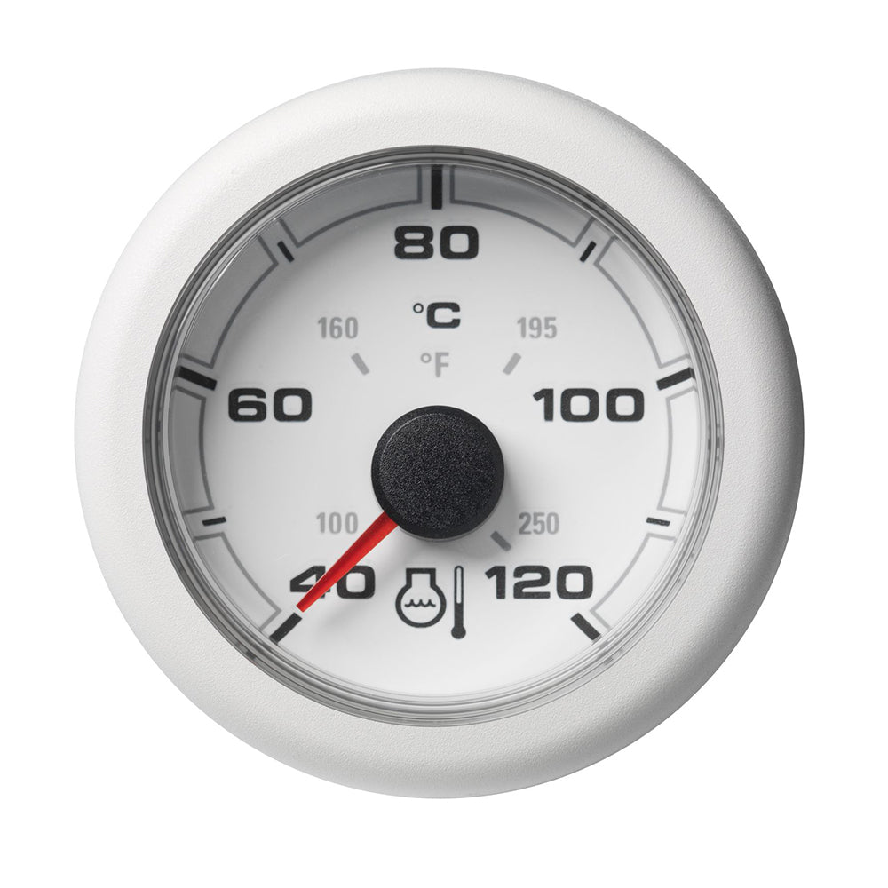 Veratron 52MM (2-1/16") OceanLink Coolant Temperature Gauge - 120°C/250°F - White Dial & Bezel — marine gauges