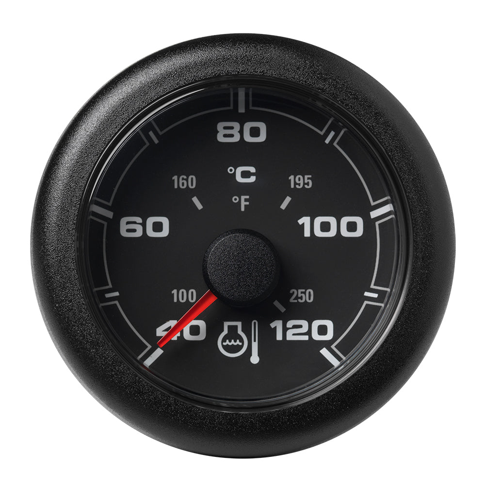 Veratron 52MM (2-1/16") OceanLink Temperature 120°C/250°F - Black Dial & Bezel — marine gauges