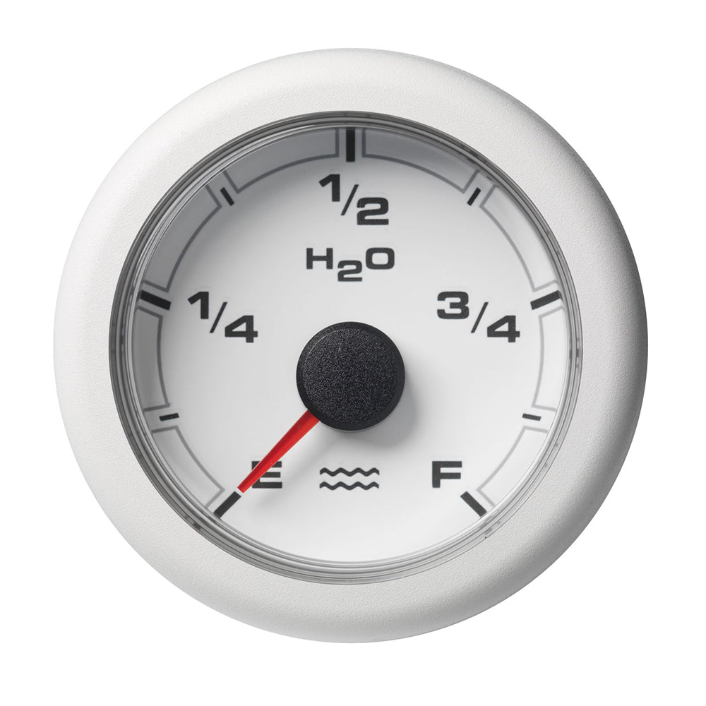 Veratron 52MM (2-1/16") OceanLink Fresh Water Empty Gauge - White Dial & Bezel — marine gauges
