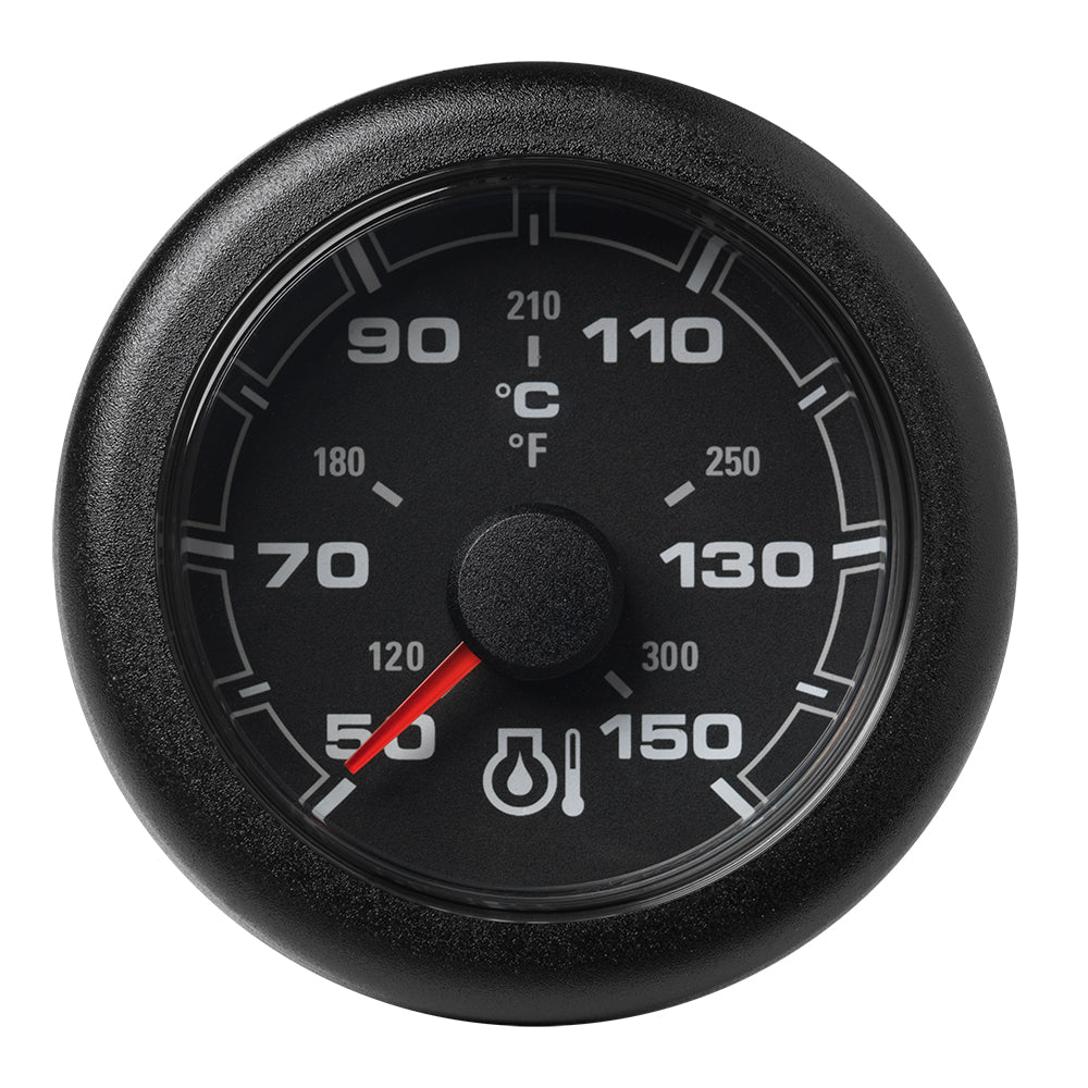 Veratron 52MM (2-1/16") OceanLink Engine Oil Temperature 150°C/300°F - Black Dial & Bezel — marine gauges