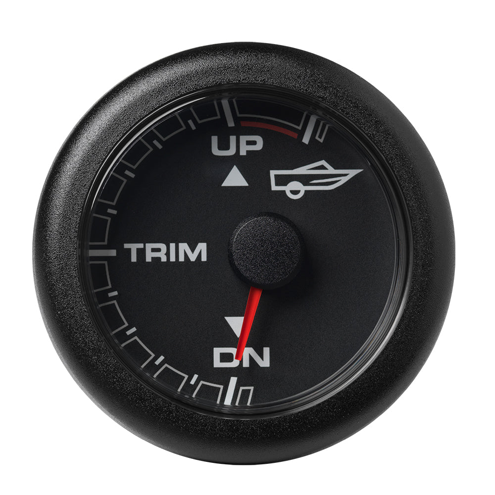 Veratron 52MM (2-1/16") OceanLink Engine Trim Gauge - Black Dial & Bezel — marine gauges