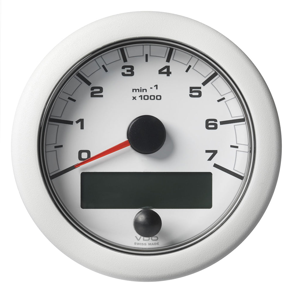 Veratron 3-3/8" (85MM) OceanLink® NMEA 2000® Tachometer - 7000 RPM - White Dial & Bezel — marine gauges