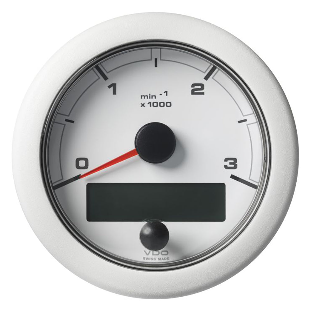 Veratron 3-3/8" (85MM) OceanLink® NMEA 2000® Tachometer - 3000 RPM - White Dial & Bezel — marine gauges