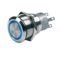 BEP Marine BEP Push-Button Switch 12V Momentary On/Off - Blue LED — marine switches & accessories