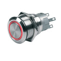 BEP Marine BEP Push-Button Switch 24V Momentary On/Off - Red LED — marine switches & accessories