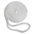 New England Ropes 5/8" Double Braid Dock Line - White - 35' — marine dock line