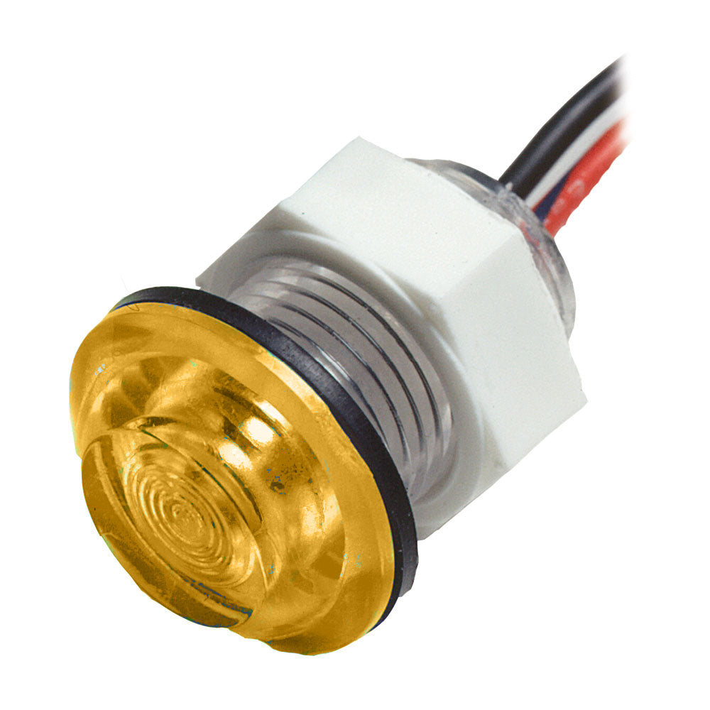Innovative Lighting LED Bulkhead Livewell Light Flush Mount - Amber — marine interior / courtesy light