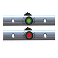 TACO Marine TACO Rub Rail Mounted LED Navigation Light Set - 4" w/Deutsch Plug Port & Starboard — marine navigation lights