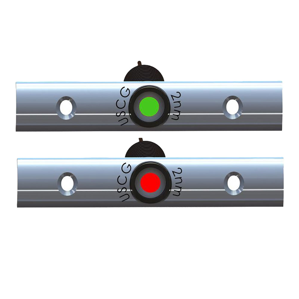 TACO Marine TACO Rub Rail Mounted LED Navigation Light Set - 4" w/Deutsch Plug Port & Starboard — marine navigation lights