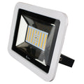 Lunasea Lighting Lunasea 35W Slimline LED Floodlight, 12/24V, Cool White, 4800 Lumens, 3' Cord - White Housing — marine flood/spreader lights