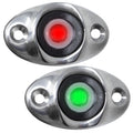 TACO Marine TACO Surface Mount LED Side Navigation Light Set - 1-3/4" — marine navigation lights
