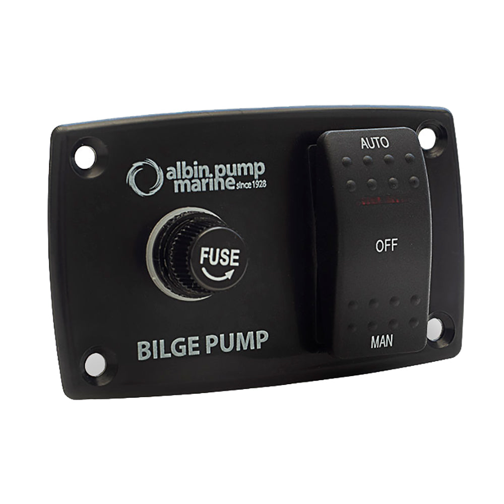 Albin Group 3-Way Bilge Panel - 12/24V — marine switches & accessories