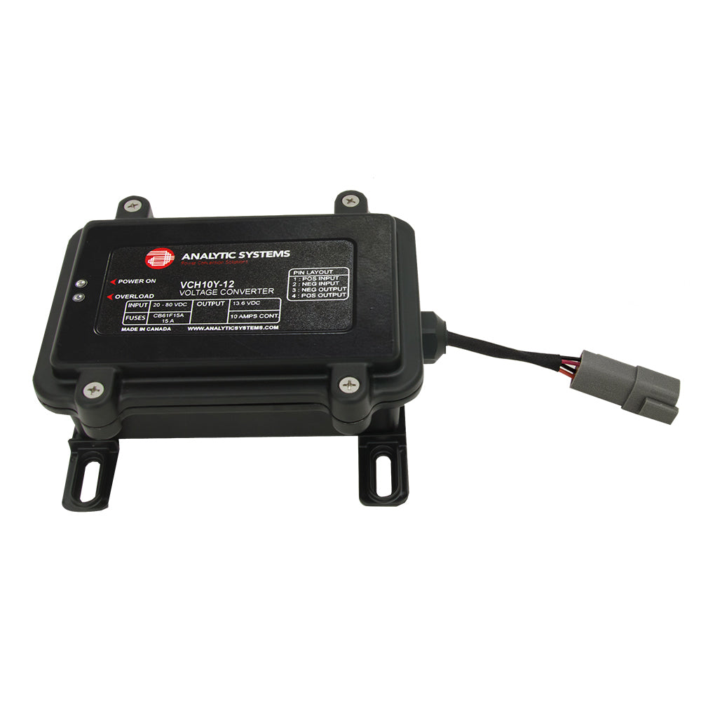 Analytic Systems Waterproof IP66 DC Converter 10A, 24V Out, 30-80V In, Ruggedized — marine dc to dc converters