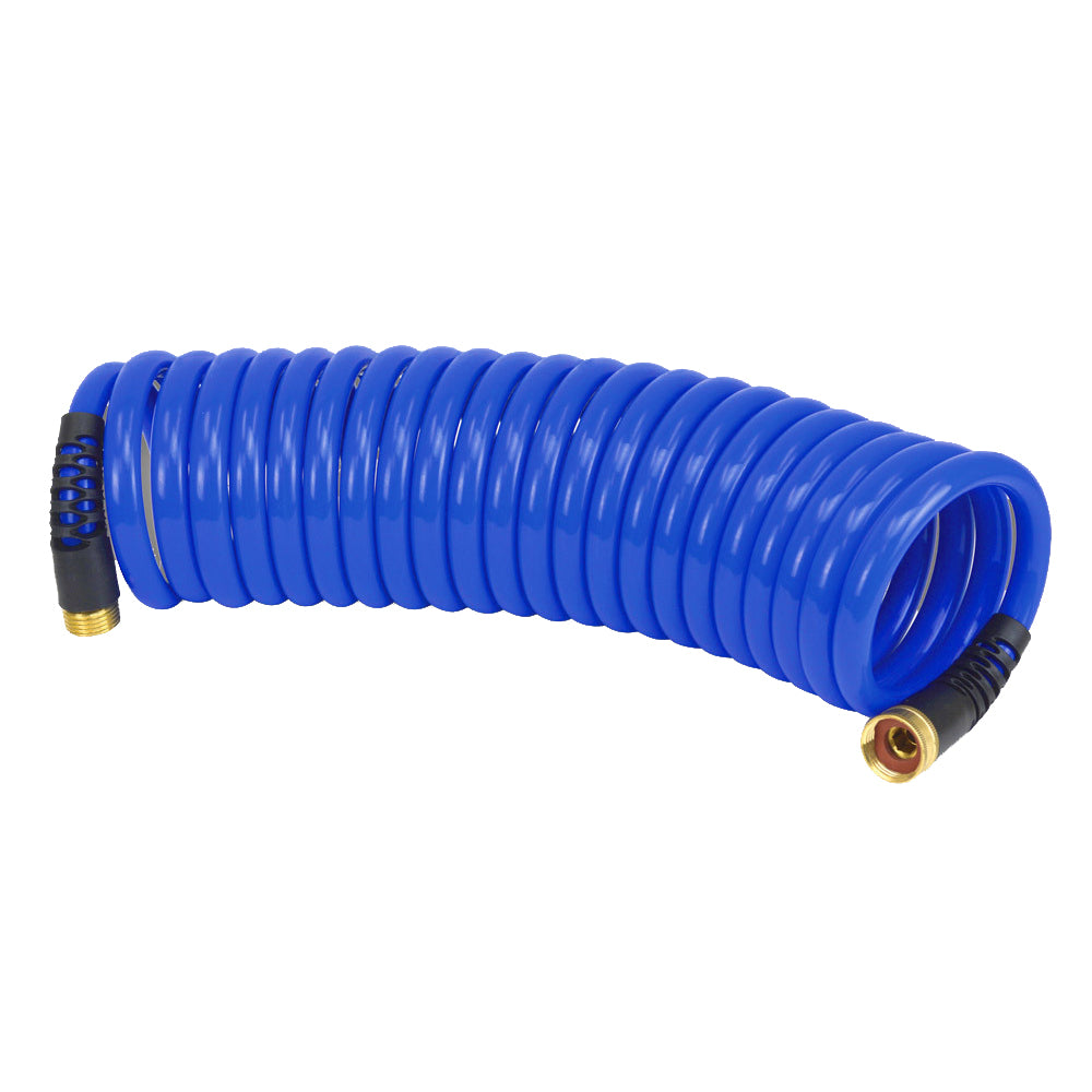 HoseCoil PRO 25' w/Dual Flex Relief 1/2" ID HP Quality Hose — marine cleaning