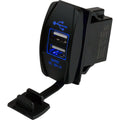 Sea-Dog Dual USB Rocker Switch Style Power Socket — marine switches & accessories