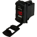 Sea-Dog Dual USB Rocker Switch Style Voltmeter w/Hidden Display — marine accessories