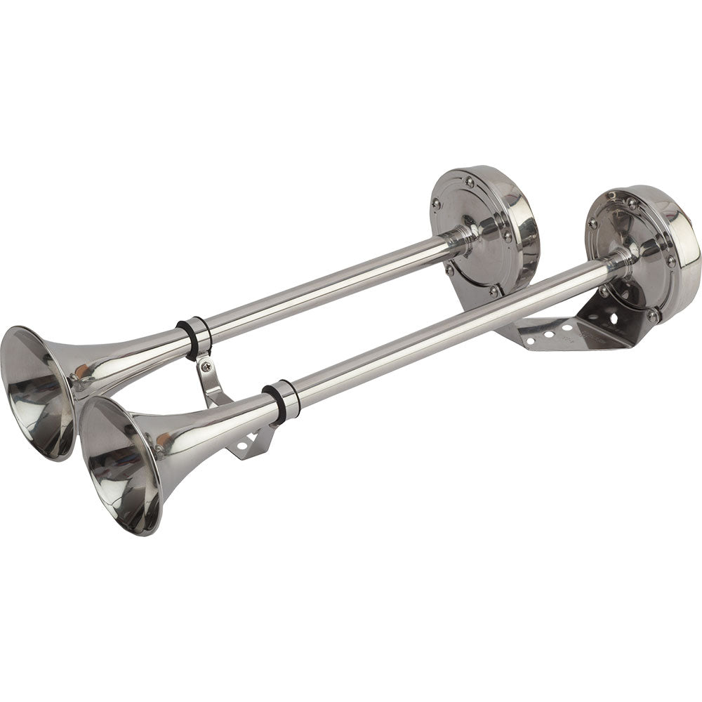 Sea-Dog MaxBlast Stainless Steel Trumpet 12V Horn - Dual — marine horns