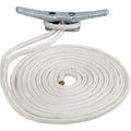Sea-Dog Double Braided Nylon Dock Line - 3/4" x 35' - White — marine dock line